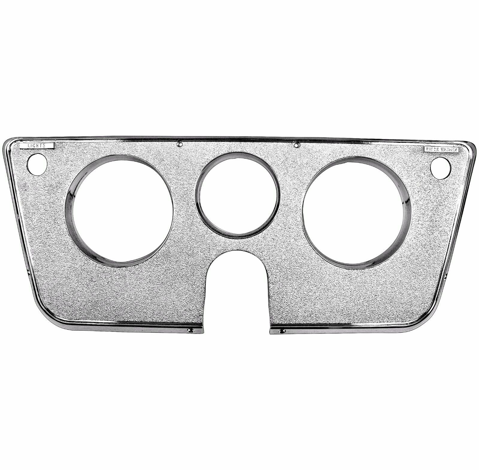 1969~1972 Chevy Pickup PU Truck Dash Bezel Chrome w/ 3 Holes Dynacorn