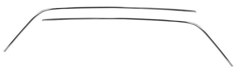 DRIP RAIL MOLDING 1962-64 IMPALA STAINLESS PAIR