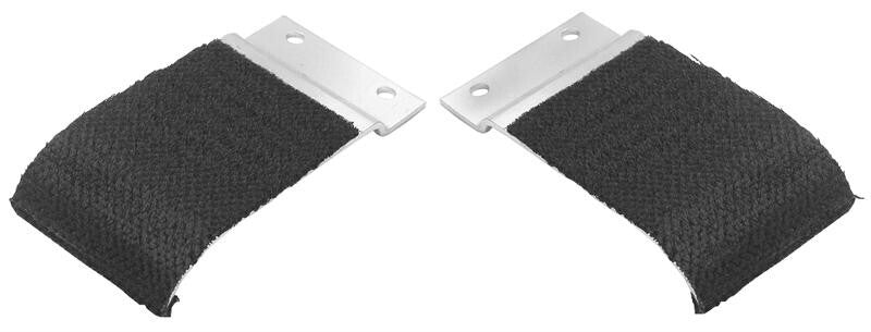 DOOR WINDOW GUIDE PALTE 1968-72 CHEVELLE EL CAMINO PAIR