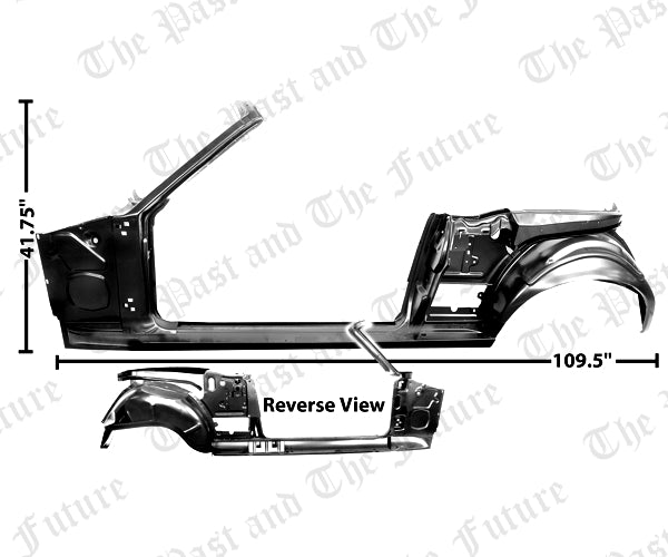 1967 1968 67 68 Ford Mustang Quarter / Door Frame Assembly - Convertible - Left