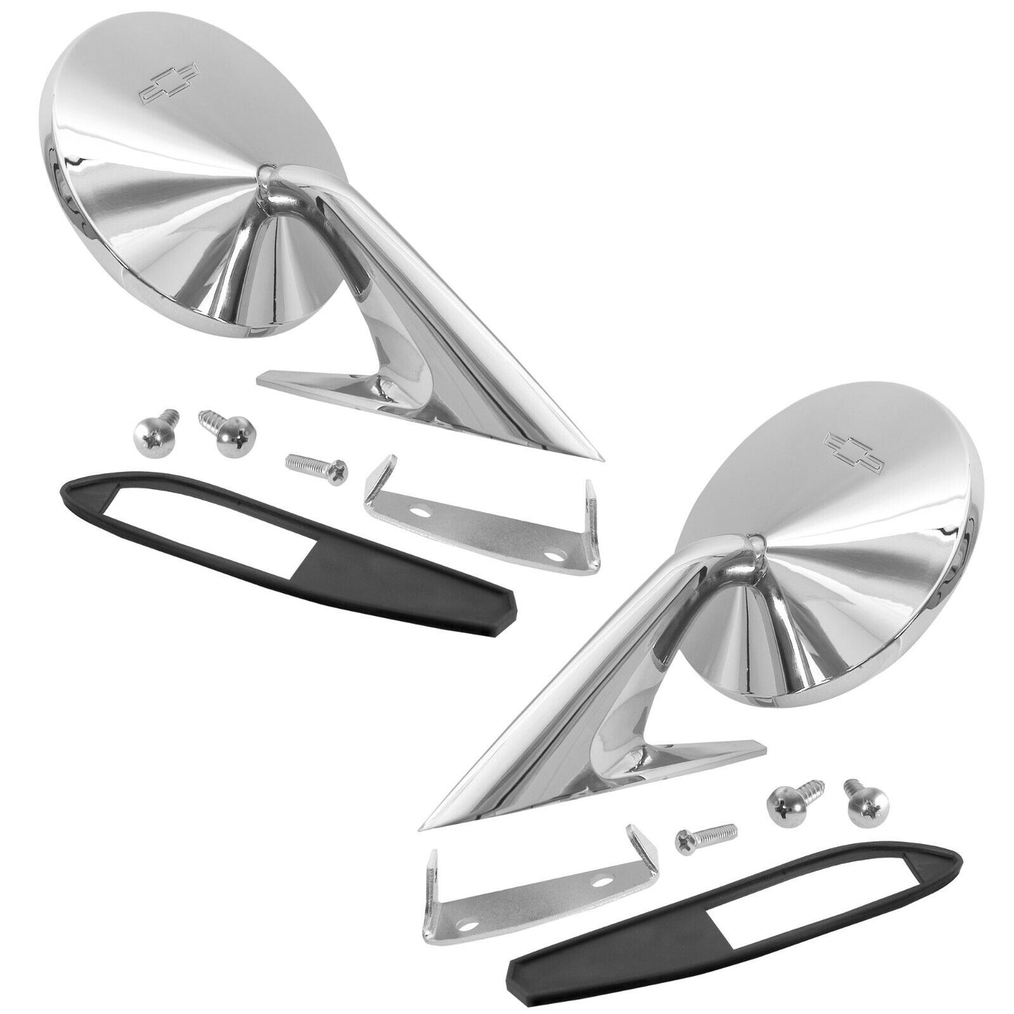 1967 67 Chevy Impala Exterior Outside Outer Mirror Pair Right & Left Side 2 PCS