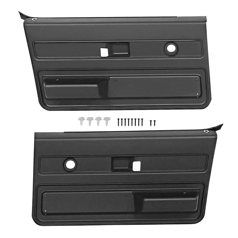DOOR INNER PANELS 1973-76   CHEVROLET TRUCK (BLACK - PAIR)
