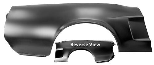 QUARTER PANEL RH PASSENGER SIDE 1968 FORD MUSTANG CONV W/O LOUVER/LAMP