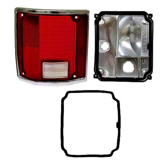 1973~1987 Chevy Pickup Truck Tail Lamp Taillight Assembly w/Trim & Housing Left