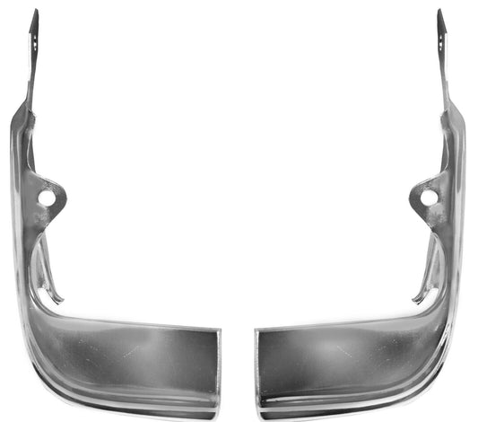 1968 Chevelle El Camino Grille Extension Trim Molding Pair Right & Left Aluminum