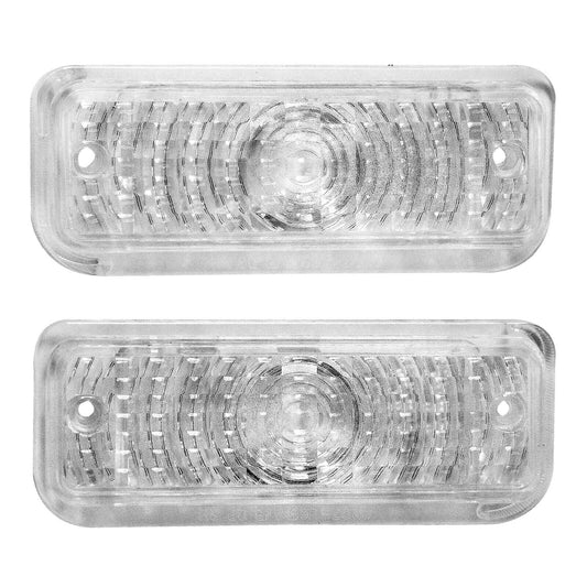 1969 Chevy Chevelle El Camino Front Parking Lamp Lens Clear Lens Pair 2 PCS