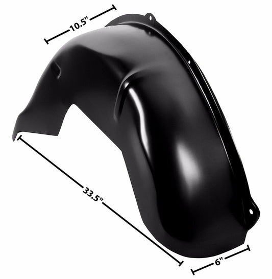 1967 1968 1969 Camaro Firebird Inner Fender Skirt Wheelhouse Right Deep Tub 6"