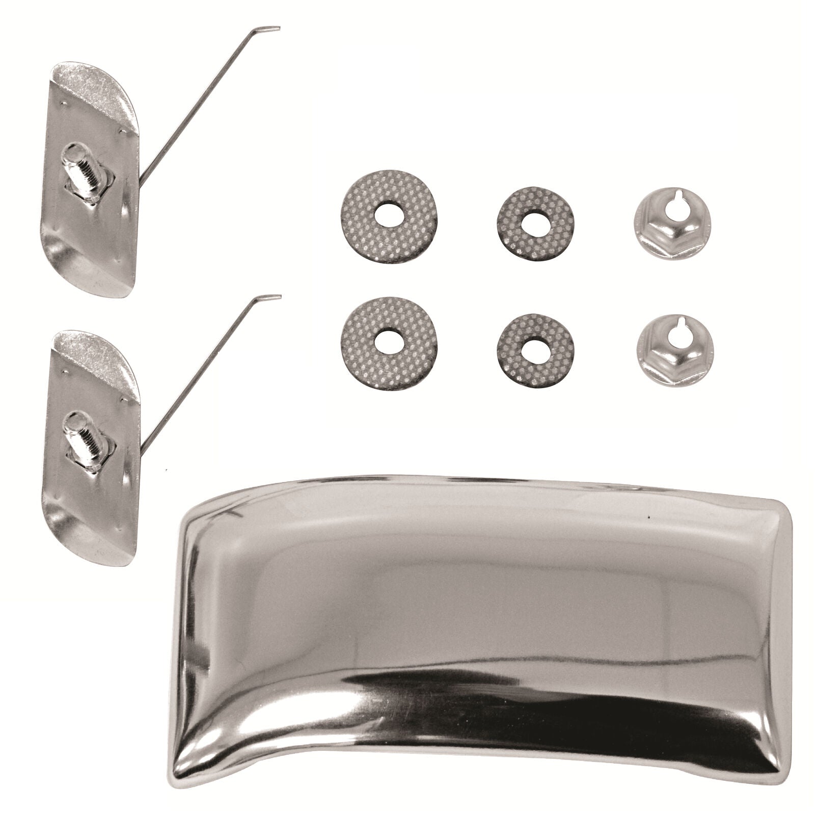 1962~1266 Chevy Pickup Truck Cab Molding Upper Left Side w/Clips 