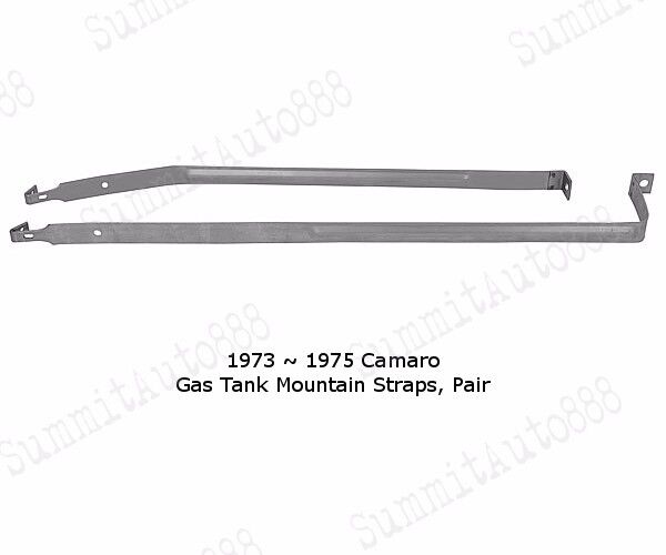 1973 1974 1975 73 74 75 Camaro Firebird Fuel Gas Tank Mounting Straps Pair 