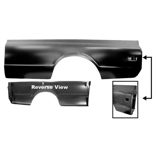 BEDSIDE LH 1968-72 CHEVROLET TRUCK (FLEETSIDE) 8ft W/ BRACE & INNER FENDER