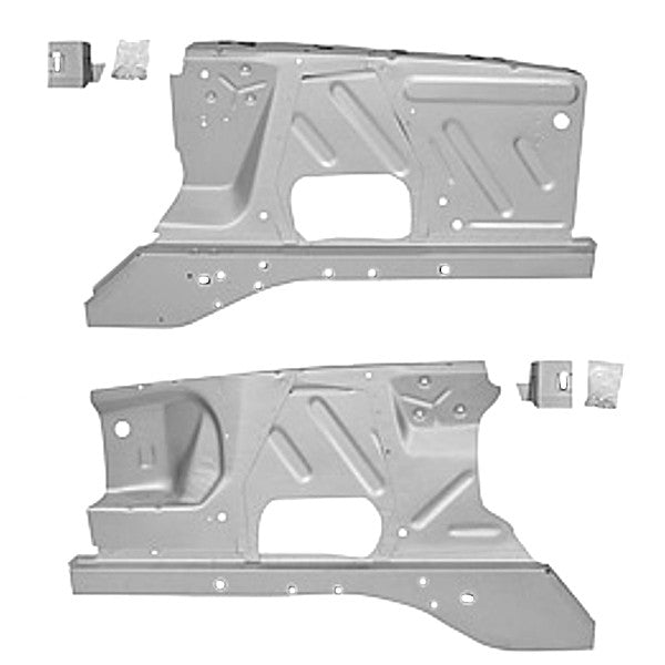 1965 66 Mustang Custom Front Apron Assembly Pair / Without Shock Tower Dynacorn