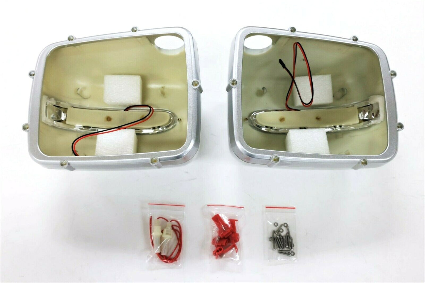 Fits 1990~2011 Mercedes Benz G Class W463 Door Mirror Cover LED Silver