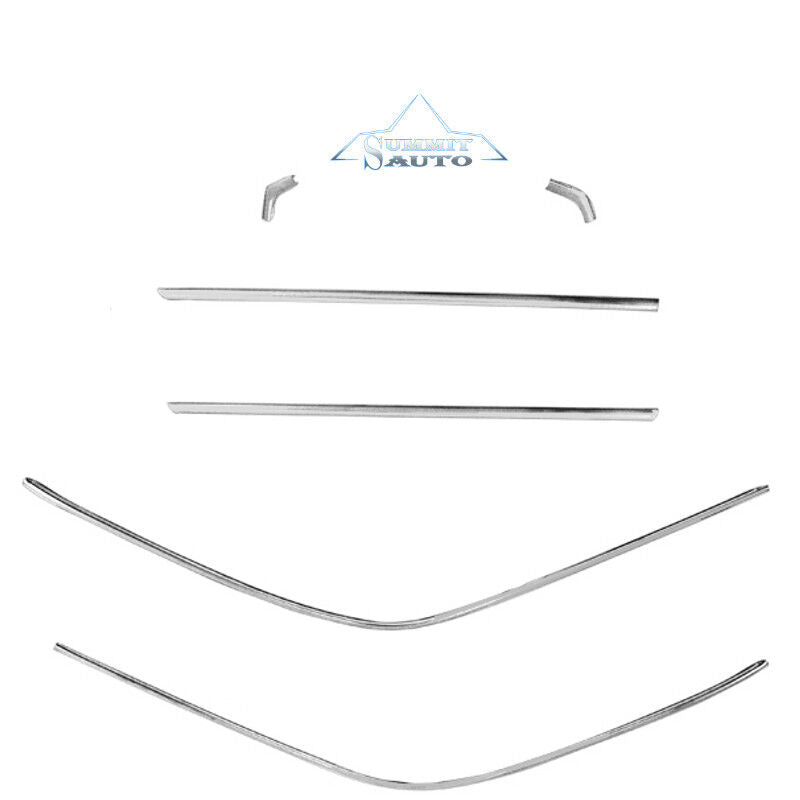 1968 1969 1970 1971 1972 Chevy El Camino Drip Rail Moldings - 6 Piece Set