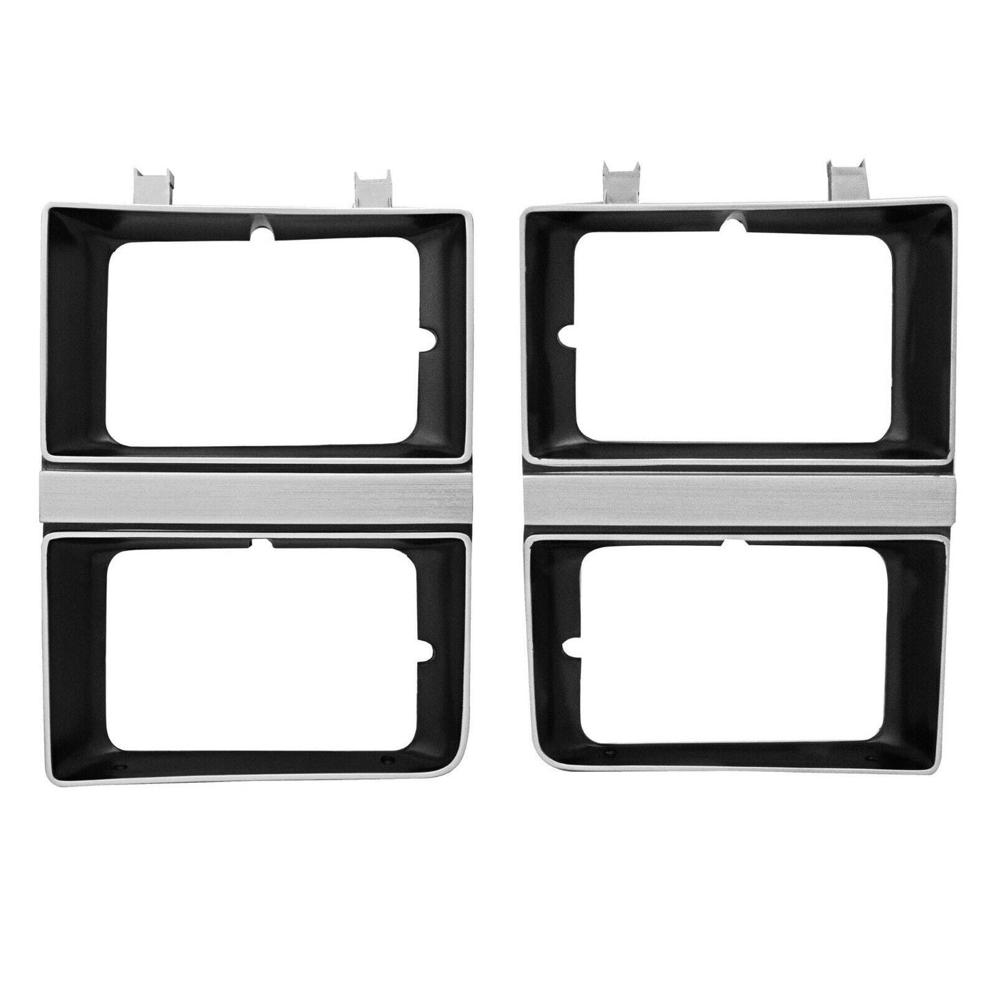 1983 1984 Chevy PU Blazer Suburban Dark Argent Headlamp Door Dual Rec 2 PCS Pair