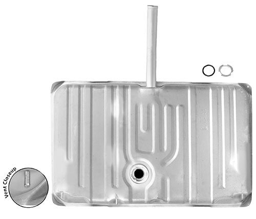 GAS TANK 1971-72 GTO W/15" FILLER NECK 3 VENT TUBES IN TANK