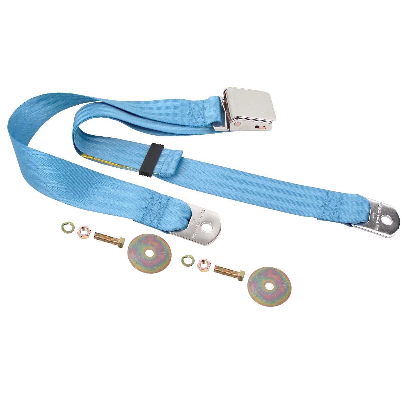 Chevelle/El Camino/GTO/Nova Seat Belt Light Blue 60" (Lift Buckle Latch)