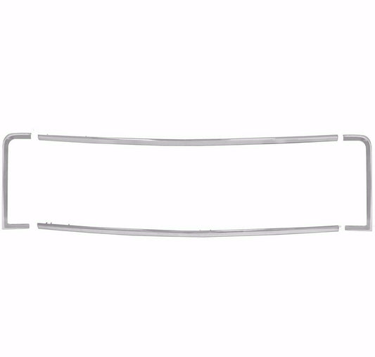 1981~1982 Blazer Chevy Truck Fender to Grille Molding Set Right+Left+Upper+Lower