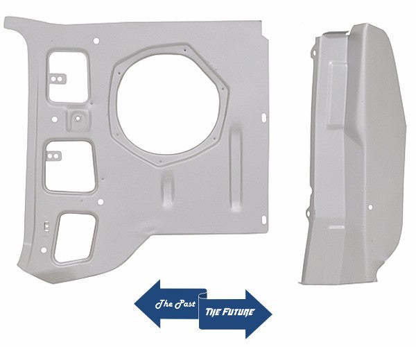 Inner Pillar / Kick Panel with Post / 2 Pieces / Right Side/ Weld Through Primer