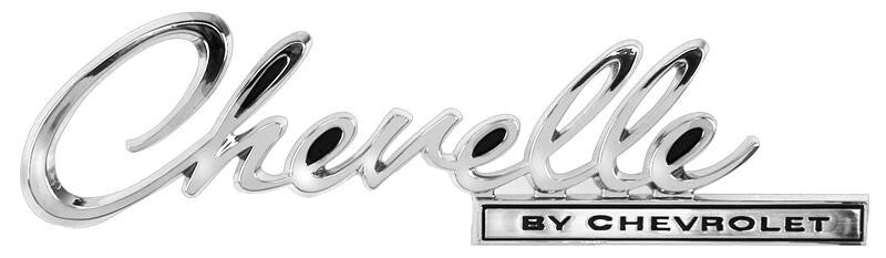 TRUNK LID EMBLEM (CHEVELLE BY CHEVROLET )1969 CHEVELLE