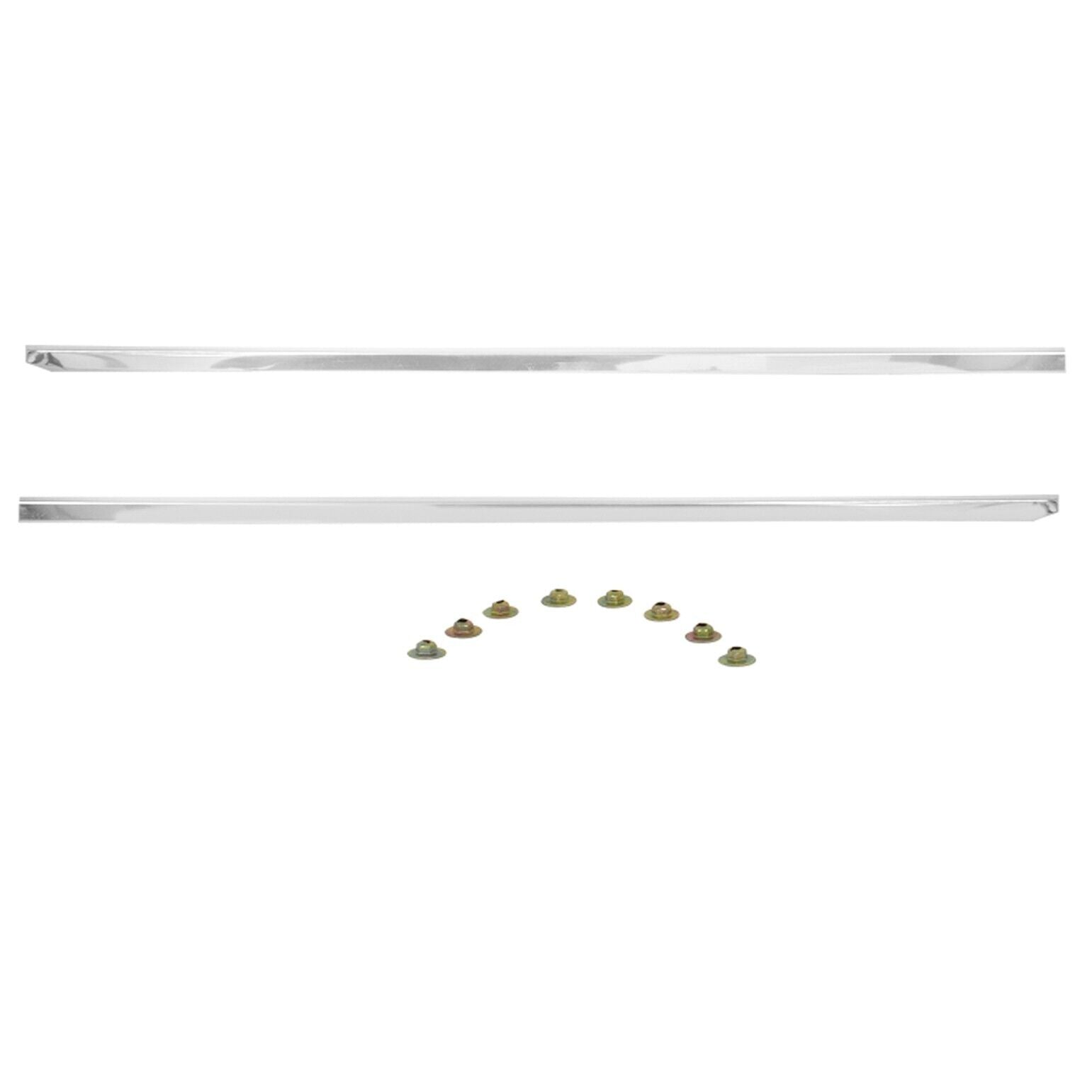 1961 Chevy Impala Top Upper Grille Molding Pair RH+LH w/Hardware Dynacorn