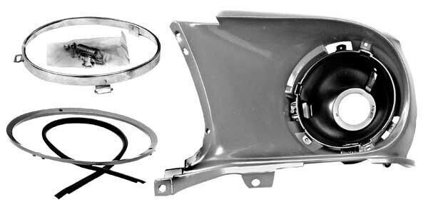 HEADLAMP BUCKET ASSY LH 1970 FORD MUSTANG