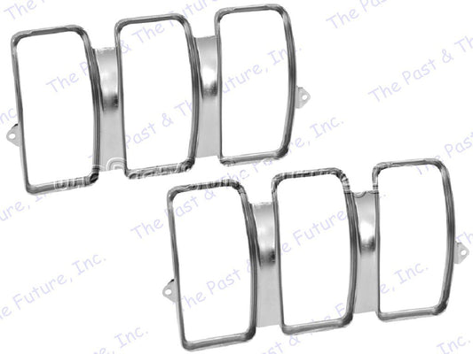 69 1969 Mustang Tail Lamp Light Lens Bezel - Pair / 2 PCS MSTL69-4P