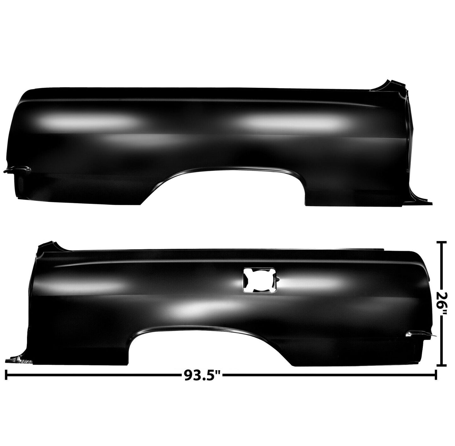 1964 1965 El Camino Quarter Panel Pair Right & Left Side EDP Steel Dynacorn