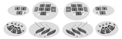 BODY SIDE MOLDING CLIPS KIT 1970-72 10 PCS SET MONTE CARLO