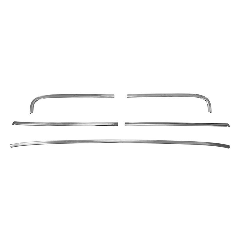 FRONT WINDSHIELD MOLDING 4DR SEDAN 5 PCS SET 1966-67 CHEVROLET CHEVELLE