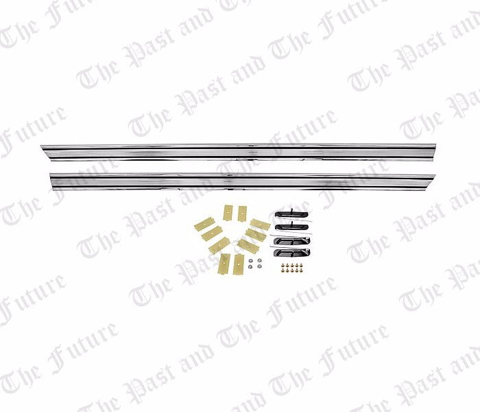 Rocker Panel Molding w/ Clips - Stainless - Pair / 2 PCS BRMG6977-1