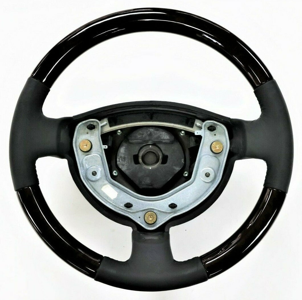 Fits 1997~ 2003 Mercedes Benz W168 Style Steering Wheel Walnut+Black Leather