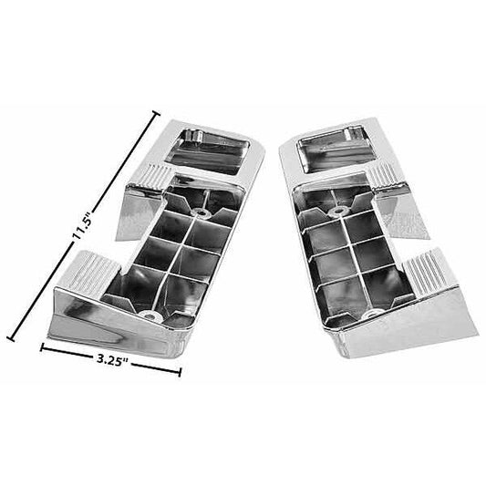 1964 1967 Chevelle Rear Arm Rest Base w/ Well for Ashtray Pair Left & Right Side
