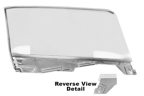 DOOR WINDOW GLASS ASSY LH 1965-66 MUSTANG CONV