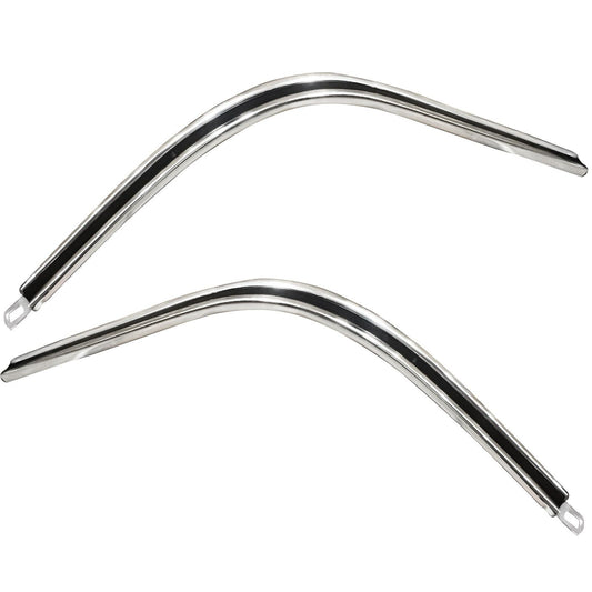 1966 Chevy Impala Rear Quarter Wrap Around Cove Moldings Pair 2 PCS