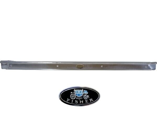 1964 65 66 67 Chevelle El Camino GTO Sill Scuff Plate Ribs Style Decal Aluminum