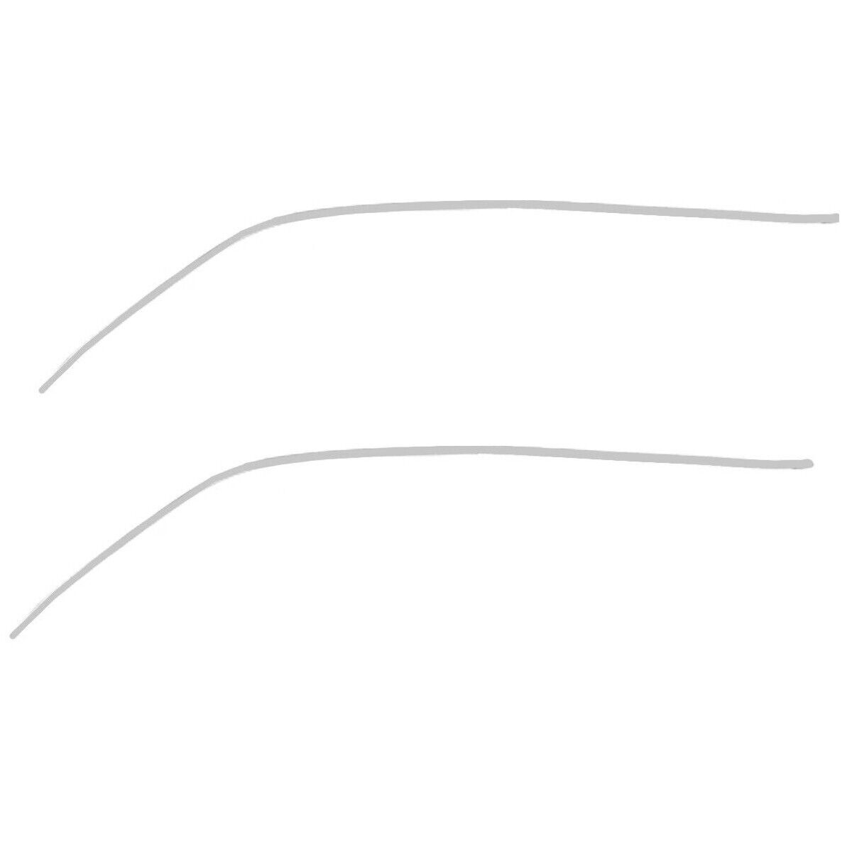 1966 1967 ChevyII Nova Roof Drip Rail Moldings Pair / 2 Pieces