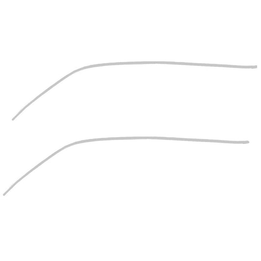 1966 1967 ChevyII Nova Roof Drip Rail Moldings Pair / 2 Pieces