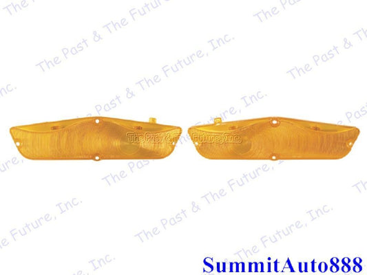 1962 62 Chevy Impala Parking Park Lamp Light Len Lens Amber Pair 2PCS IMPL62-1