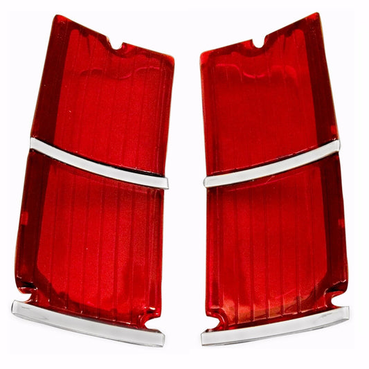1966 Chevy El Camino Tail Lamp Light Lens Pair 2 PCS Right & left Side Dynacorn