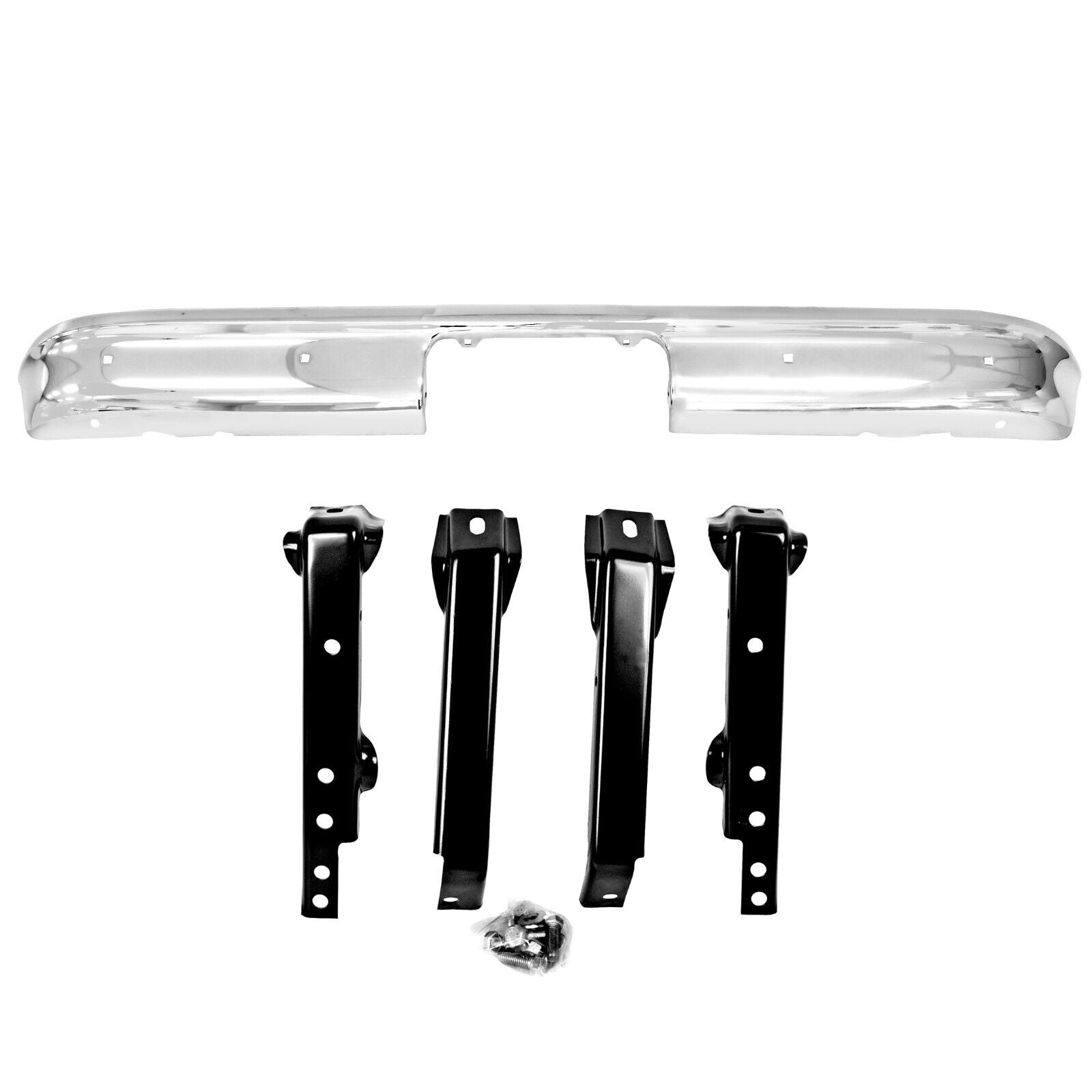 1967 1968 1969 1970 1971 1972 Chevy PU Truck Setpsid Rear Bumper & Bracket