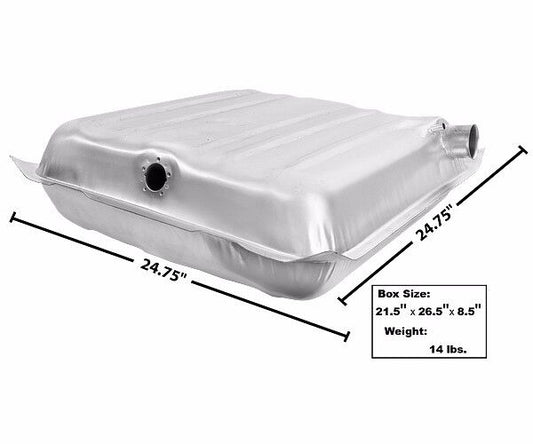 1957 Chevy Bel Air Nomad Two Ten 210 Fuel Gas Tank w/ Fill Vent Tube Stainless