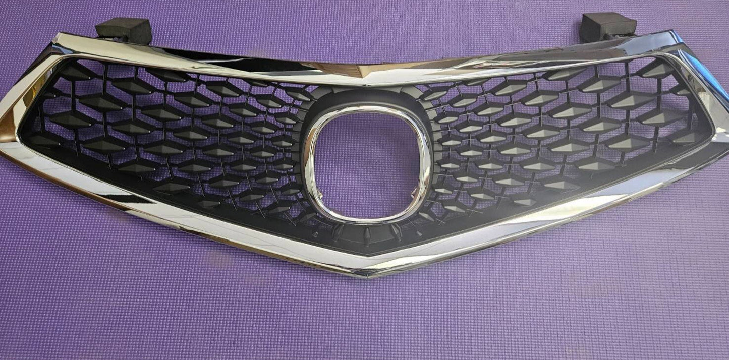 Fits NEW ACURA TLX 2018 2019 2020 Front Grille Grill Black/Chrome