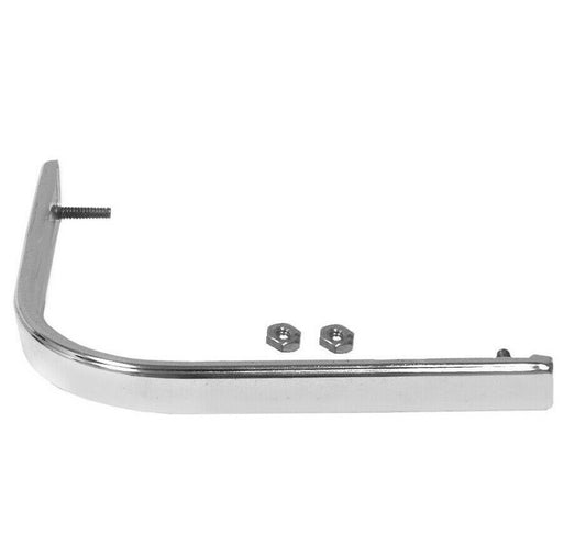 1969 Chevelle El Camino Lower Corner Grille Molding Left Side Aluminum Polisehed