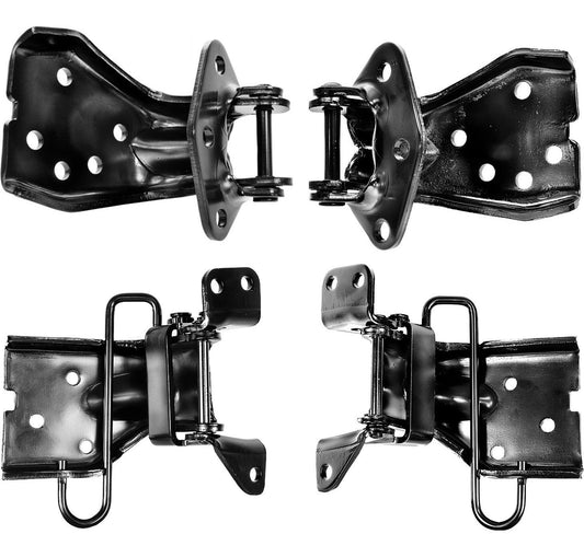 1971 1972 1973 Ford Mustang Door Hinge Set Upper+ Lower+ Right+ Left / 4 Pieces