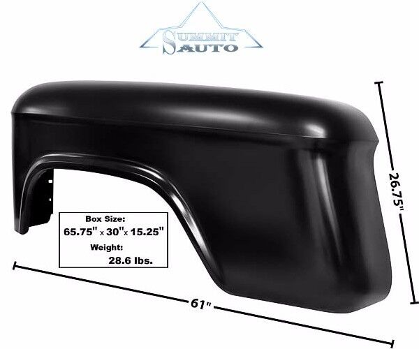 1955 56 57 59 62 63 65 66 Chevy PU Pickup Truck Rear Fender Stepside Left Side