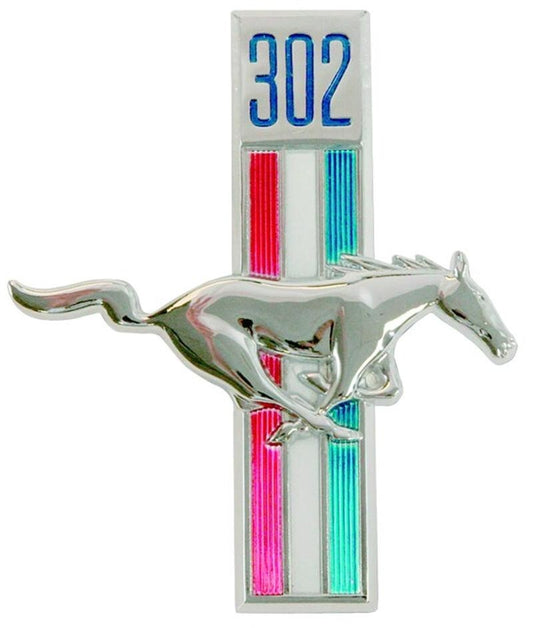 FENDER EMBLEM RUNNING HORSE 302 1968 MUSTANG RH
