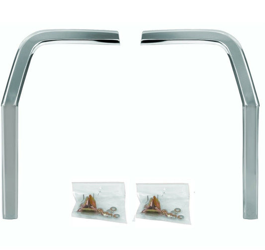 1962~1965 ChevyII Nova Tail Rear Quarter Panel Cove Molding Pair w/Hardware Dii