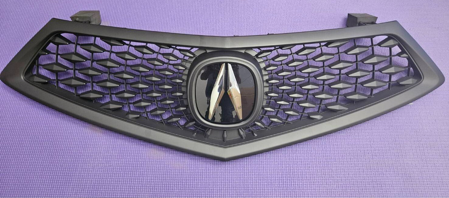 Fits NEW ACURA TLX 2018 2019 2020 Front Grille Grill All Black w/ Emblem
