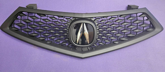 Fits NEW ACURA TLX 2018 2019 2020 Front Grille Grill All Black w/ Emblem