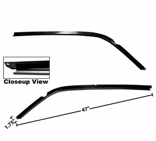 1967~1969 Camaro Firebird Roof Drip Rails Pair 2 PCS EDP Steel Dynacorn